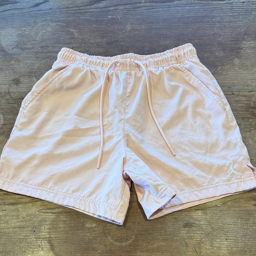 Jordan Light Pink Athletic Drawstring Shorts